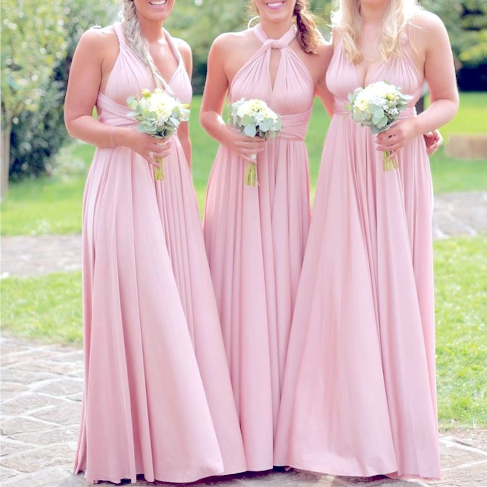 Long Infinity Dress - Blush
